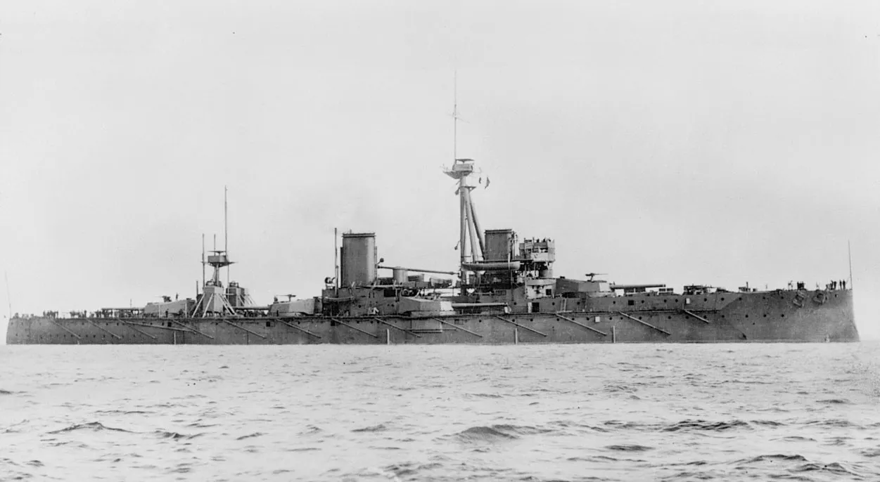 HMS Dreadnought, built at Portsmouth, February 1906