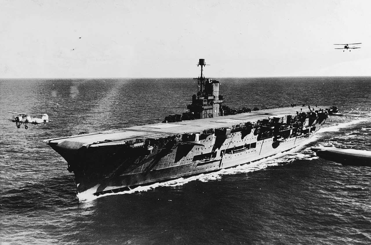 HMS Ark Royal pictured soon after its completion